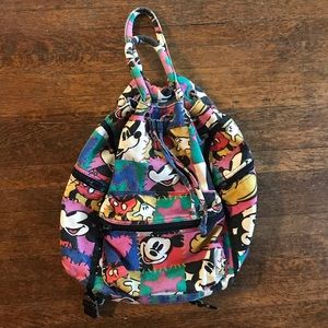 Vintage Mickey Mouse Drawstring Backpack